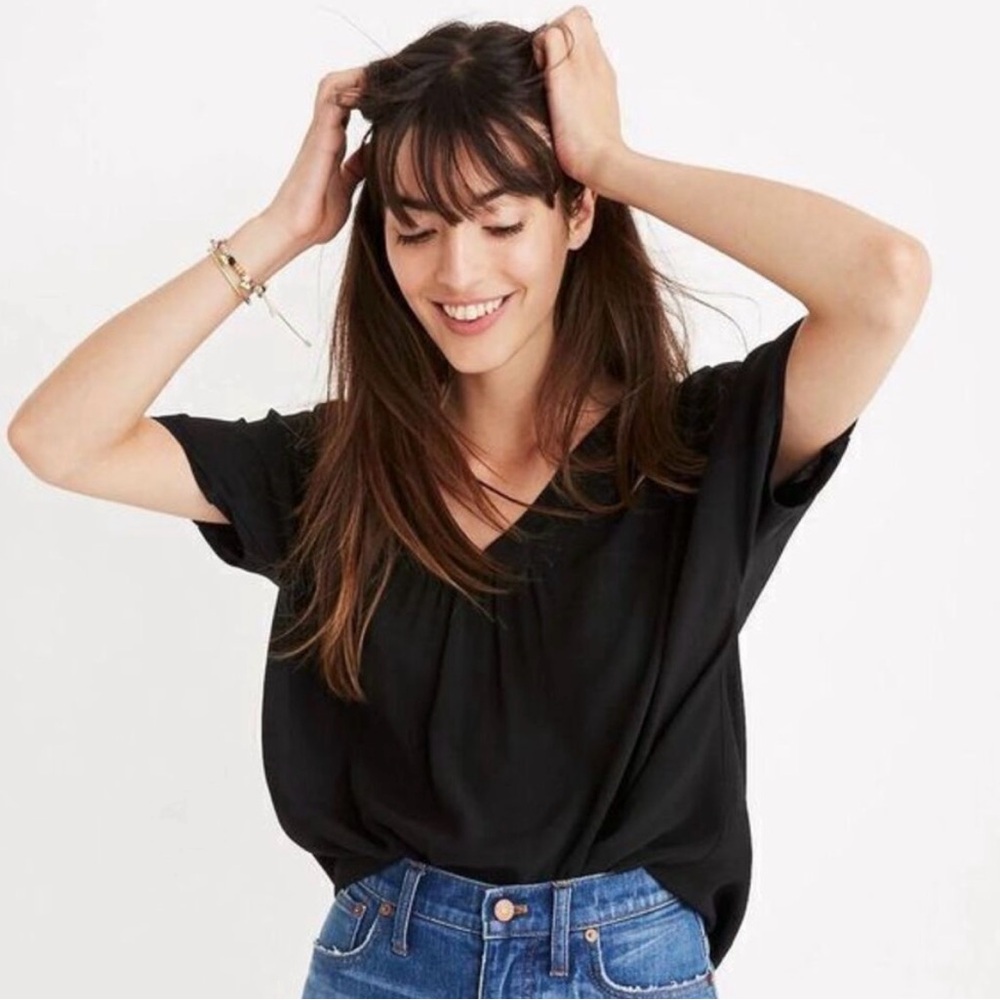 Madewell Black V-Neck Women's Top- Rhyme top